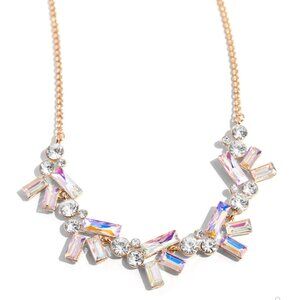 Serene Statement - Gold. Necklace with Matching Earrings.